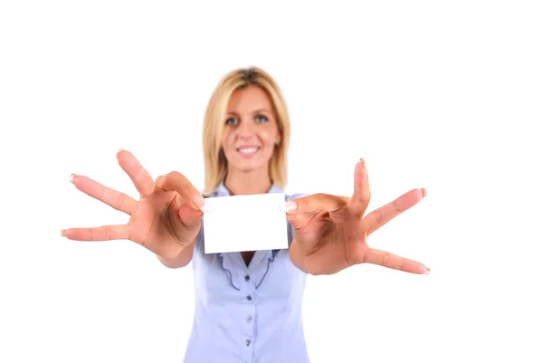 Isolated Business Woman — Stock Photo, Image