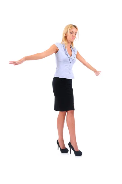 Isolated Business Woman Stock Image