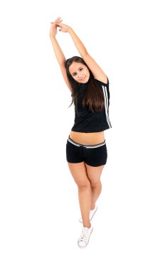 izole fitness kız