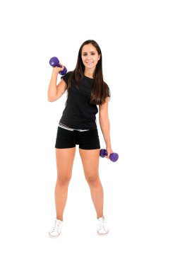 izole fitness kız