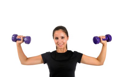 izole fitness kız