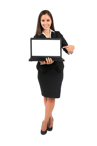 Isolated business woman — Stock Photo, Image