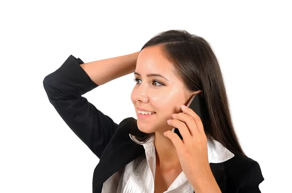 Isolated business woman — Stock Photo, Image