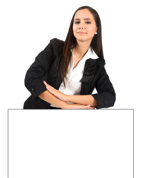 Isolated business woman — Stock Photo, Image