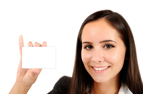 Isolated business woman — Stock Photo, Image