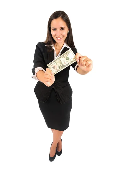 Isolated business woman Stock Image