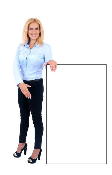 Isolated business woman — Stock Photo, Image