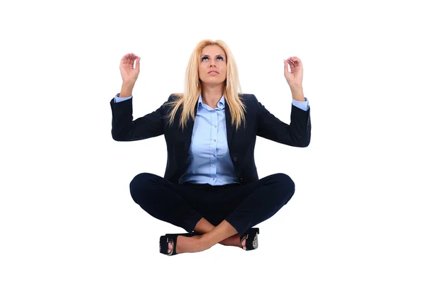 Isolated business woman — Stock Photo, Image