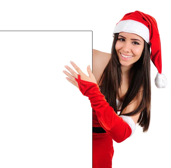 Isolato Natale ragazza — Foto Stock