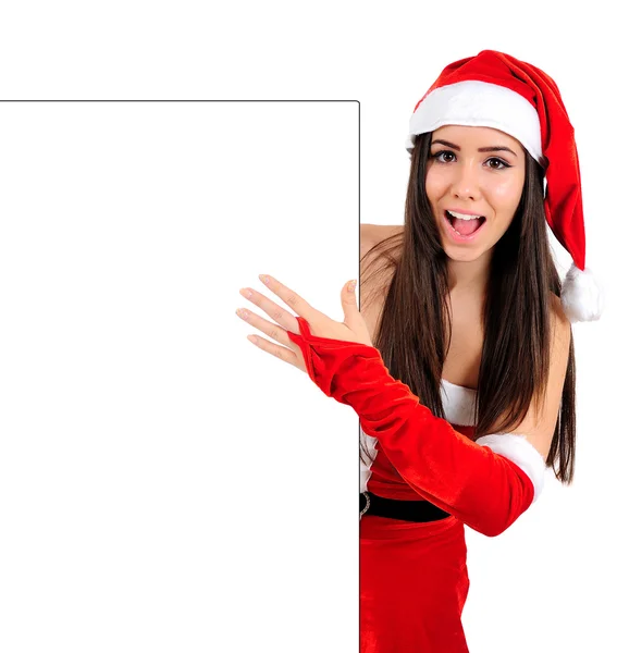 Aislado chica de Navidad — Foto de Stock