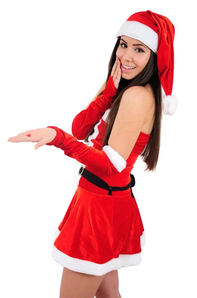 Isolated Christmas Girl — Stock Photo, Image