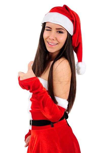 Isolato Natale ragazza — Foto Stock