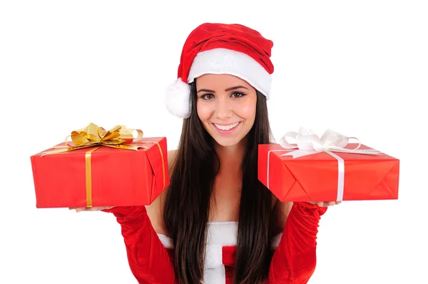 Isolato Natale ragazza — Foto Stock