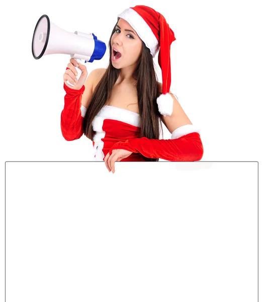 Isolierte Weihnachtsmädchen — Stockfoto