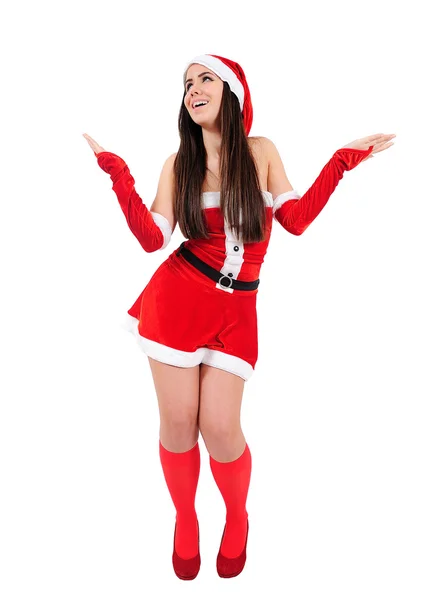 Aislado chica de Navidad — Foto de Stock