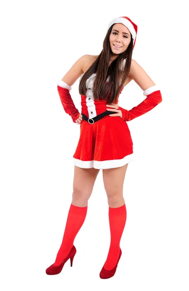 Isolated Christmas Girl — Stock Photo, Image