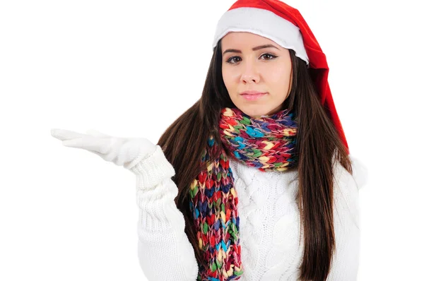 Isolato Natale ragazza — Foto Stock