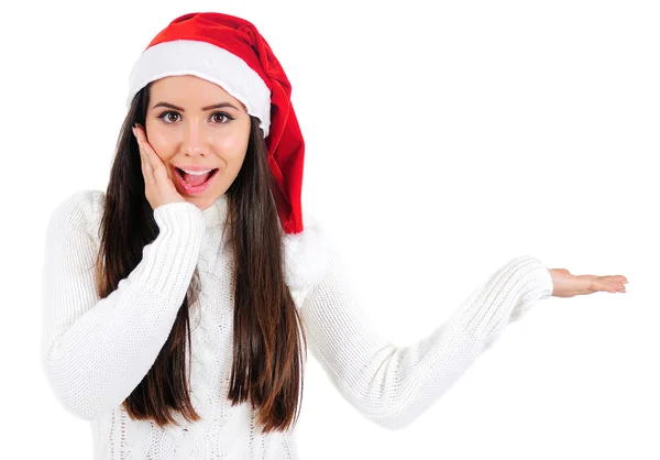 Isolato Natale ragazza — Foto Stock