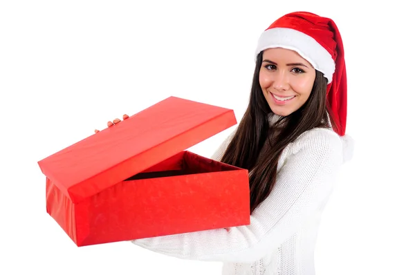 Aislado chica de Navidad — Foto de Stock