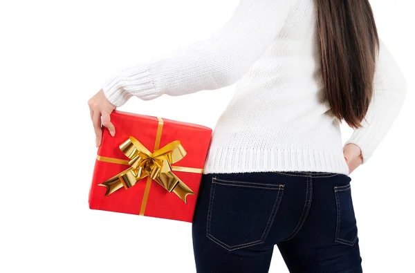 Isolated Christmas Girl — Stock Photo, Image