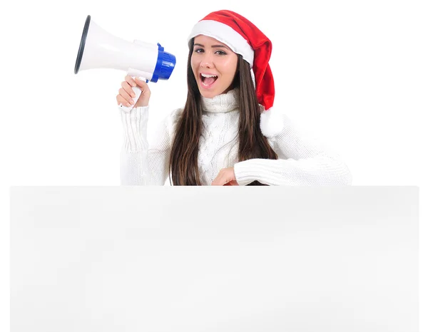 Isolato Natale ragazza — Foto Stock