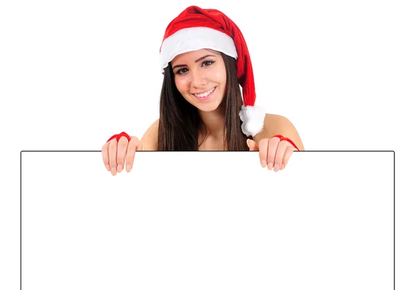 Isolato Natale ragazza — Foto Stock