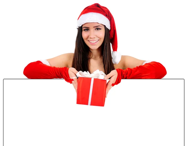 Isolato Natale ragazza — Foto Stock