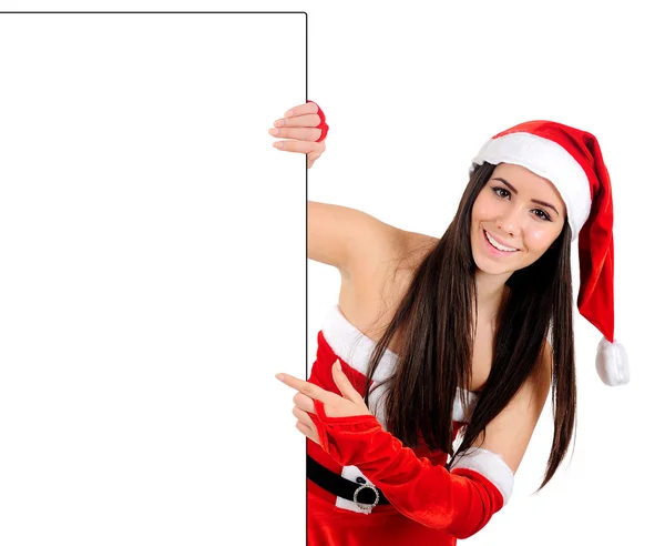 Isolato Natale ragazza — Foto Stock