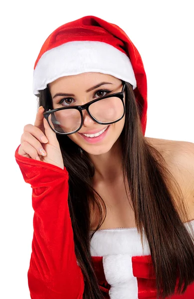 Isolato Natale ragazza — Foto Stock