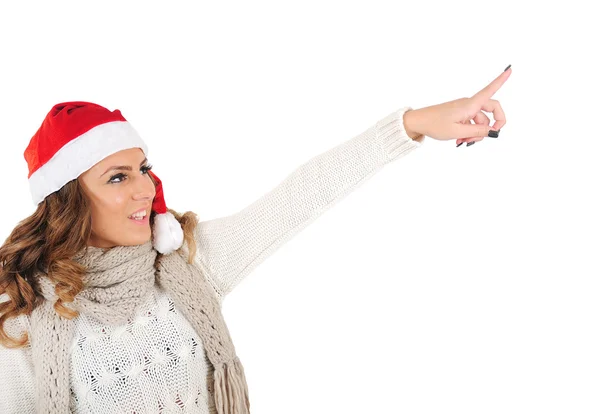 Isolado Jovem Natal Menina — Fotografia de Stock