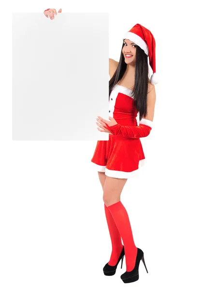 Isolato Natale ragazza — Foto Stock