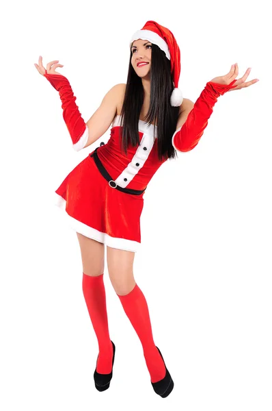 Isolated christmas girl — Stock Photo, Image