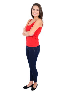 izole casual kız