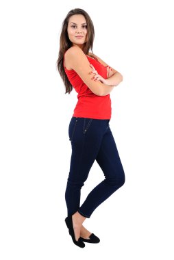 izole casual kız