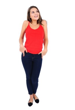izole casual kız