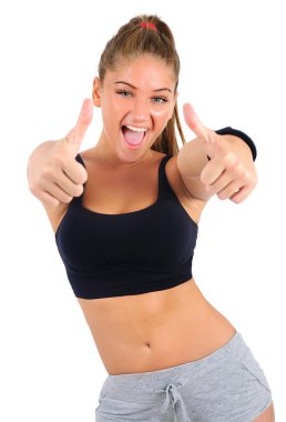 izole fitness kadın
