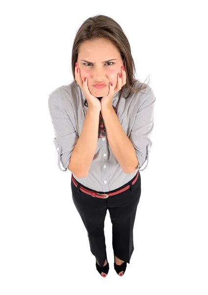 Mujer de negocios aislada — Foto de Stock