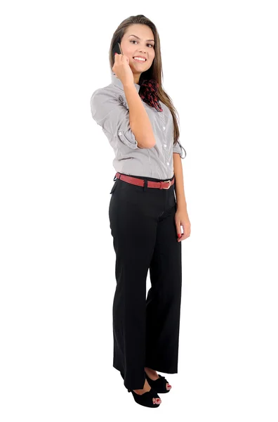 Isolated business woman — Stock Photo, Image