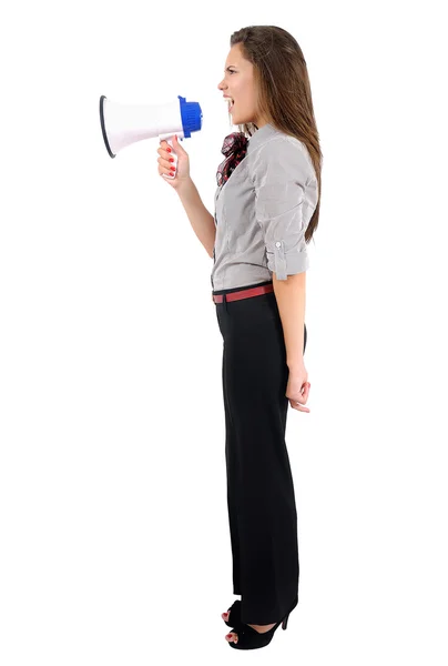 Isolated business woman — Stock Photo, Image