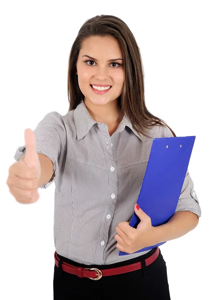 Mujer de negocios aislada — Foto de Stock