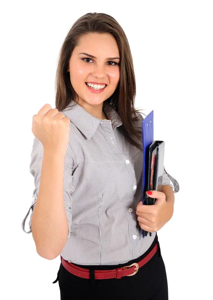 Isolated business woman — Stock Photo, Image