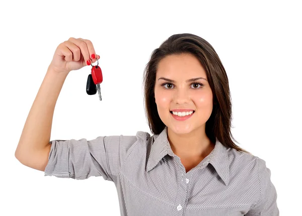 Isolated business woman — Stock Photo, Image