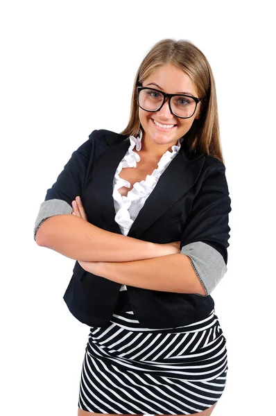 Mujer de negocios aislada — Foto de Stock