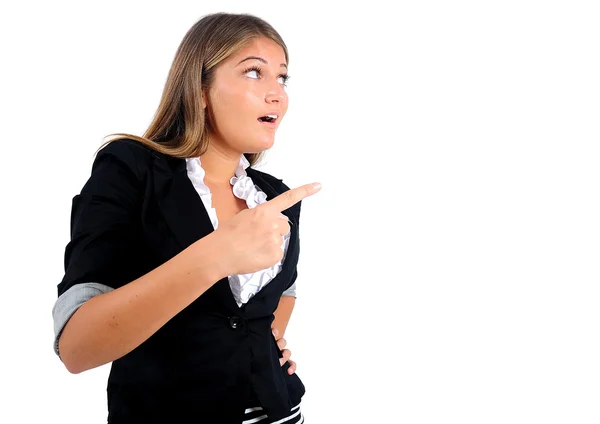 Isolated business woman — Stock Photo, Image