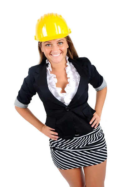 Isolated business woman — Stock Photo, Image