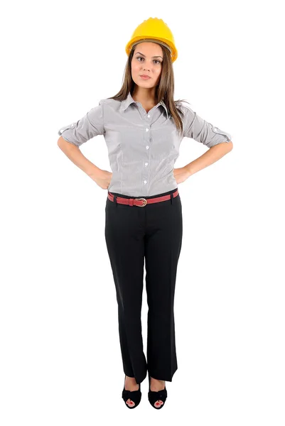 Isolated business woman Stock Image