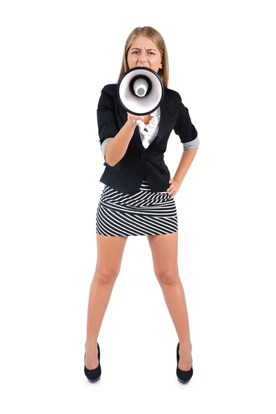 Isolated business woman Stock Photo