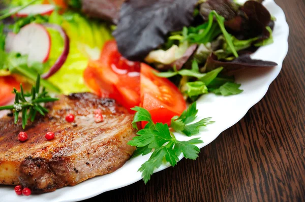 Salade en vlees — Stockfoto