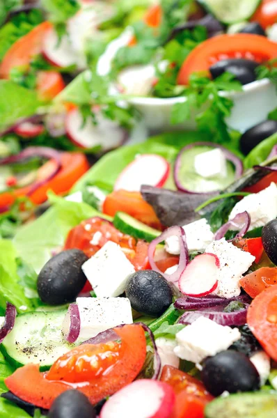 Placa con ensalada —  Fotos de Stock