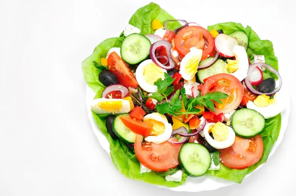 Plate with salad — Stock Photo, Image
